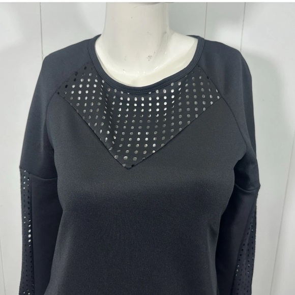 Fabletics Sweatshirt Dress Women Size S Black Tilly Athletic Dress Mini Dress - Picture 4 of 13